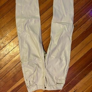 Zara Cream Leather Pants